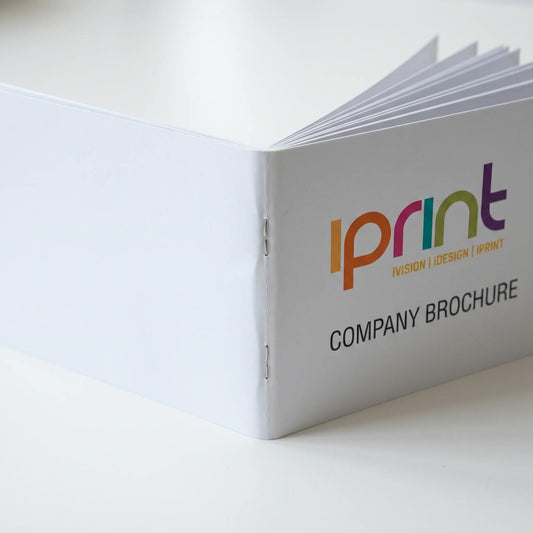 Close-up of A4 digital booklets printed by Iprint & Design, Derry