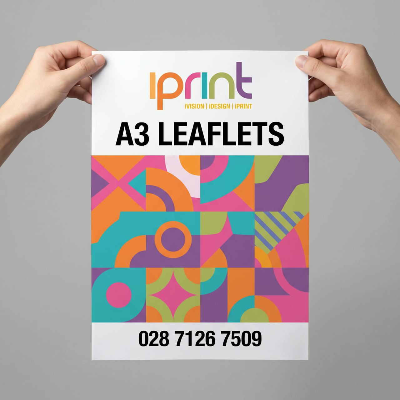 A3 leaflets printed by Iprint & Design, Derry