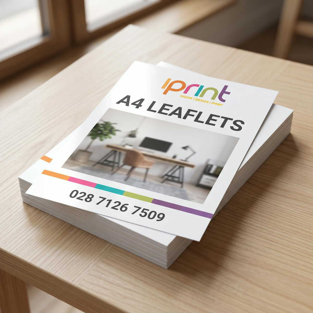 A4 leaflets printed by Iprint & Design, Derry