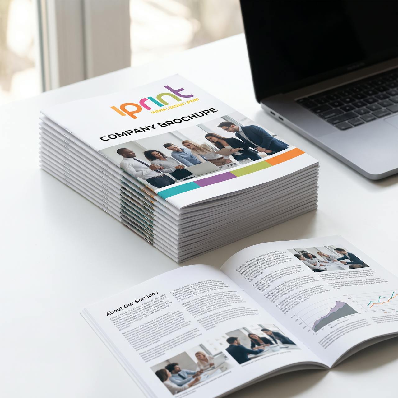 A4 saddle-stitched booklets printed by Iprint & Design, Derry