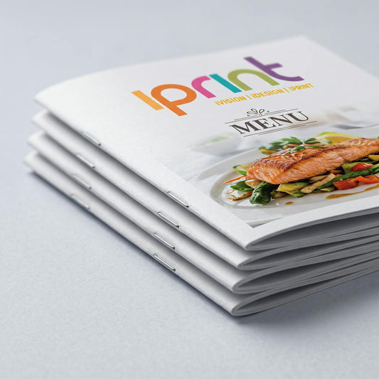 Close-up of A5 digital booklets printed by Iprint & Design, Derry