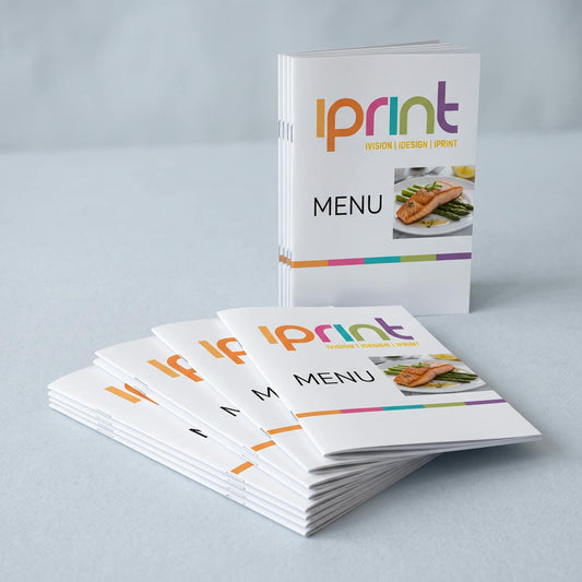 A5 saddle-stitched booklets printed by Iprint & Design, Derry