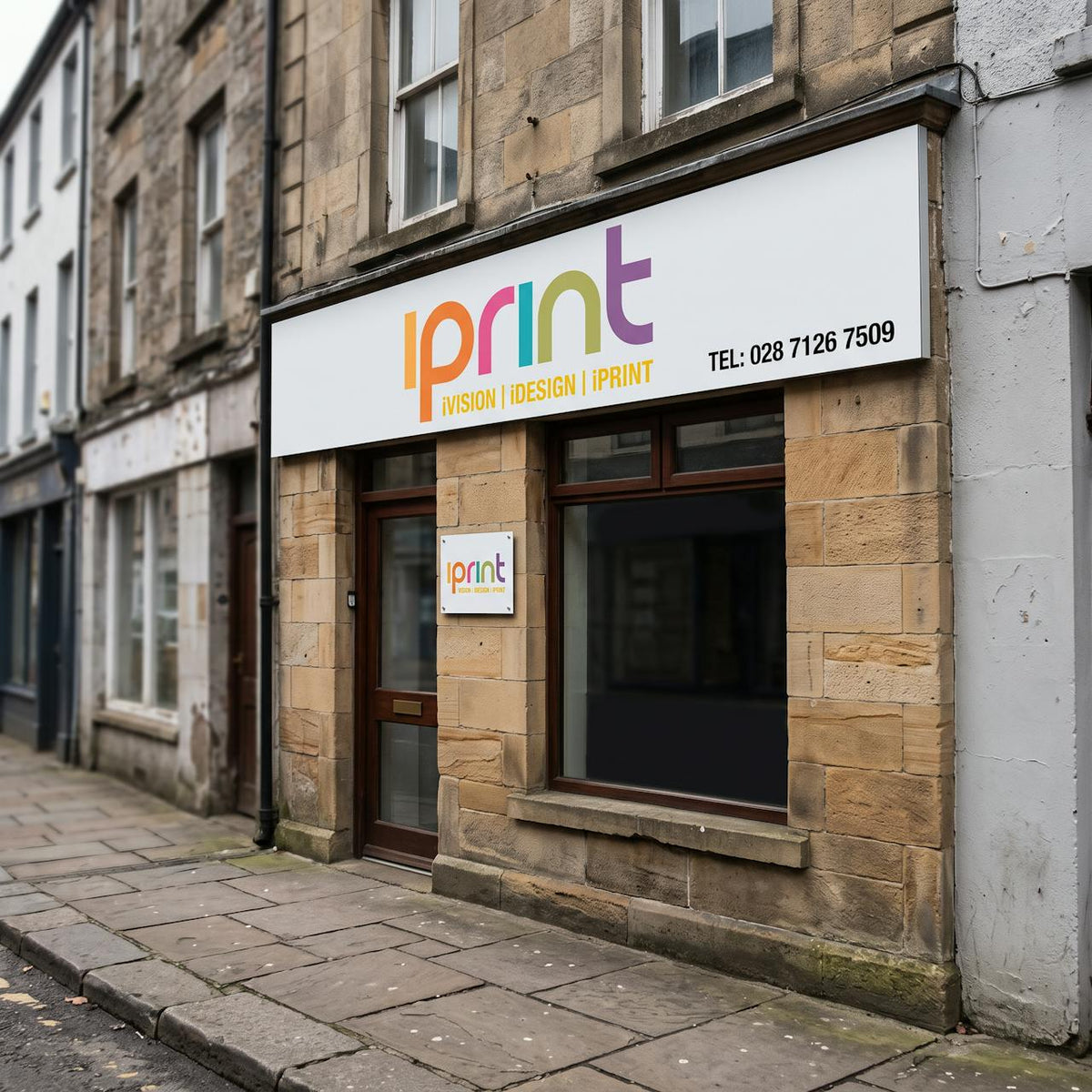 Dibond signs from Iprint & Design in use