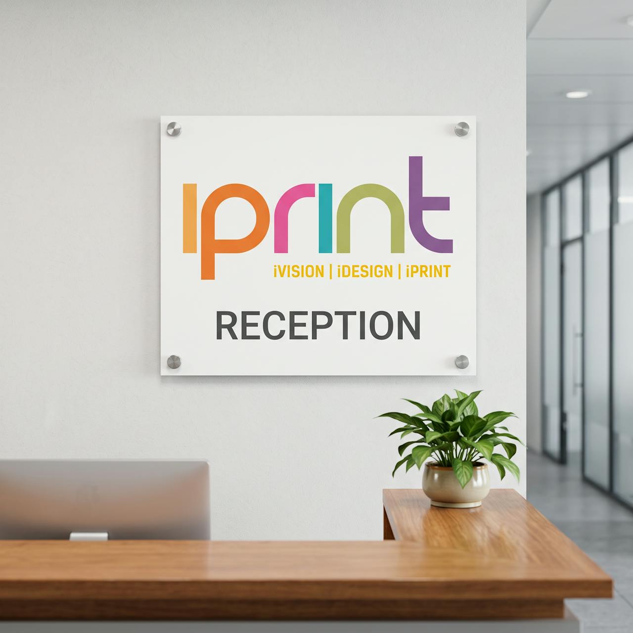 Foamex signs from Iprint & Design in use