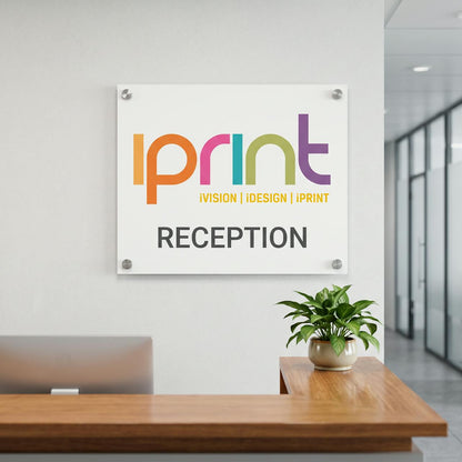 Foamex signs from Iprint & Design in use