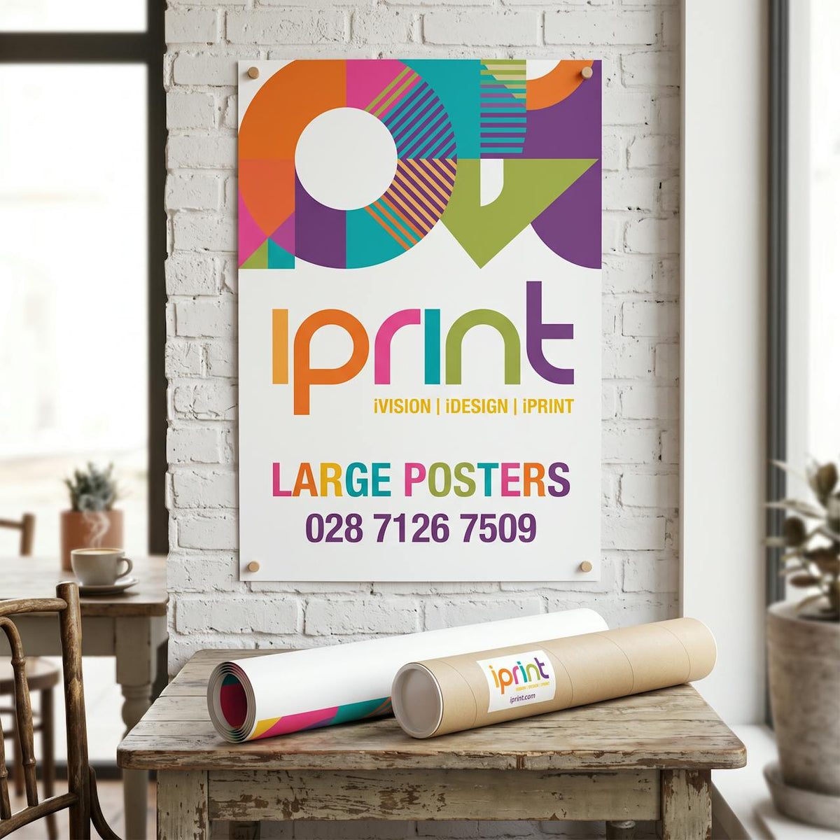 Large format posters printed by Iprint & Design, Derry
