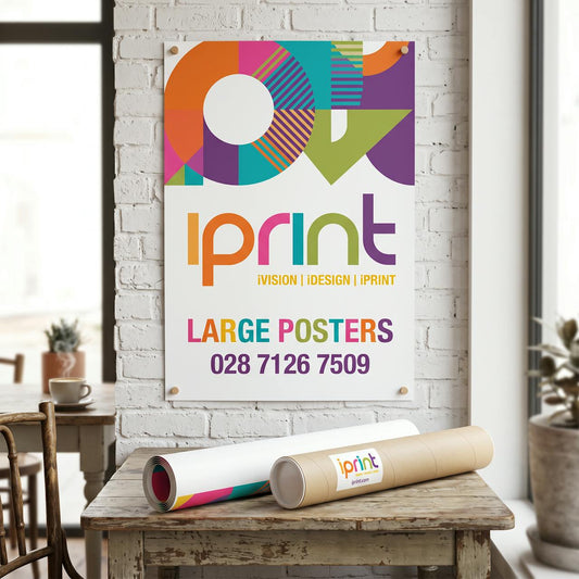 Large format posters printed by Iprint & Design, Derry